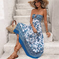 Women's Sleeveless Ethnic-style Printed Dress