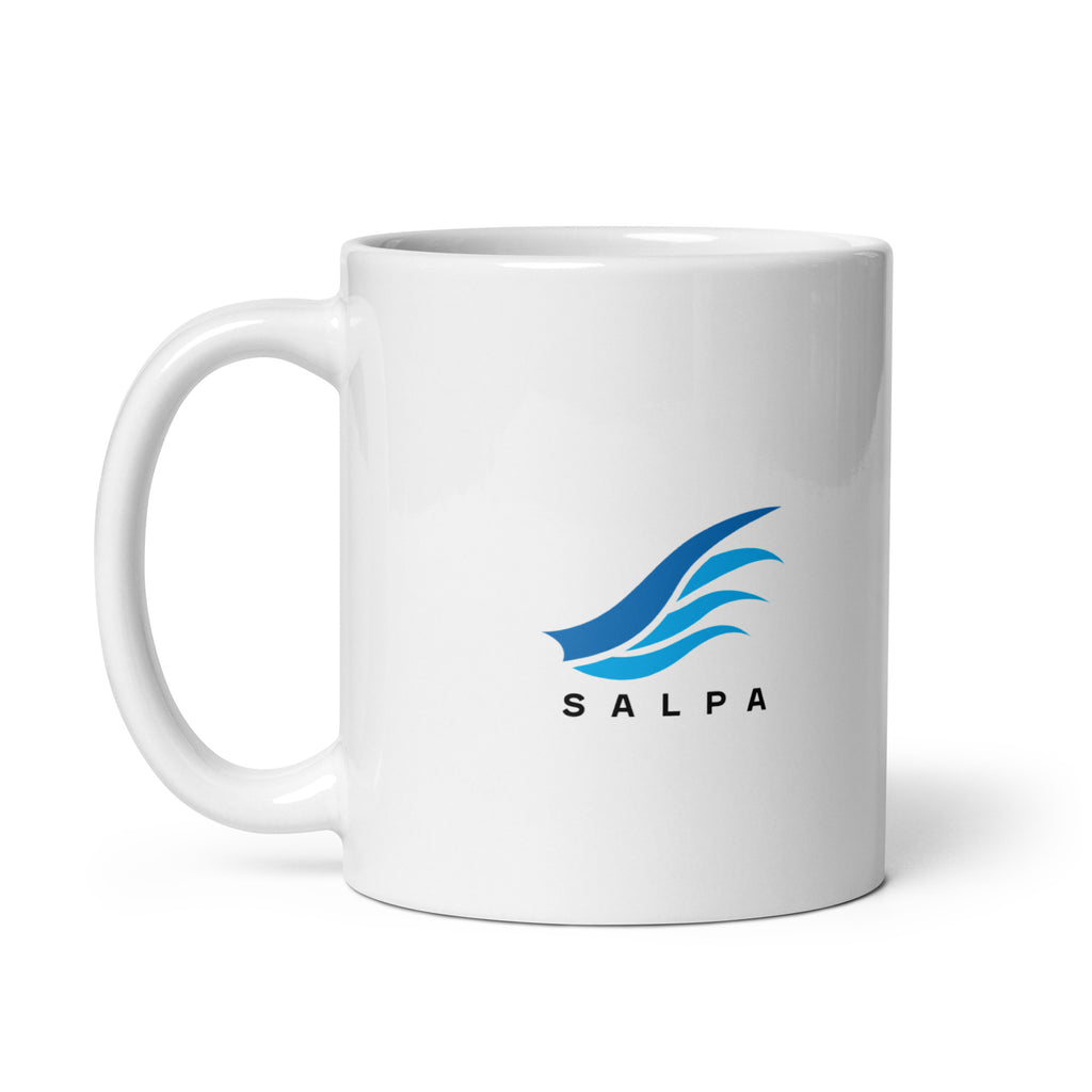 White glossy mug