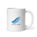 White glossy mug