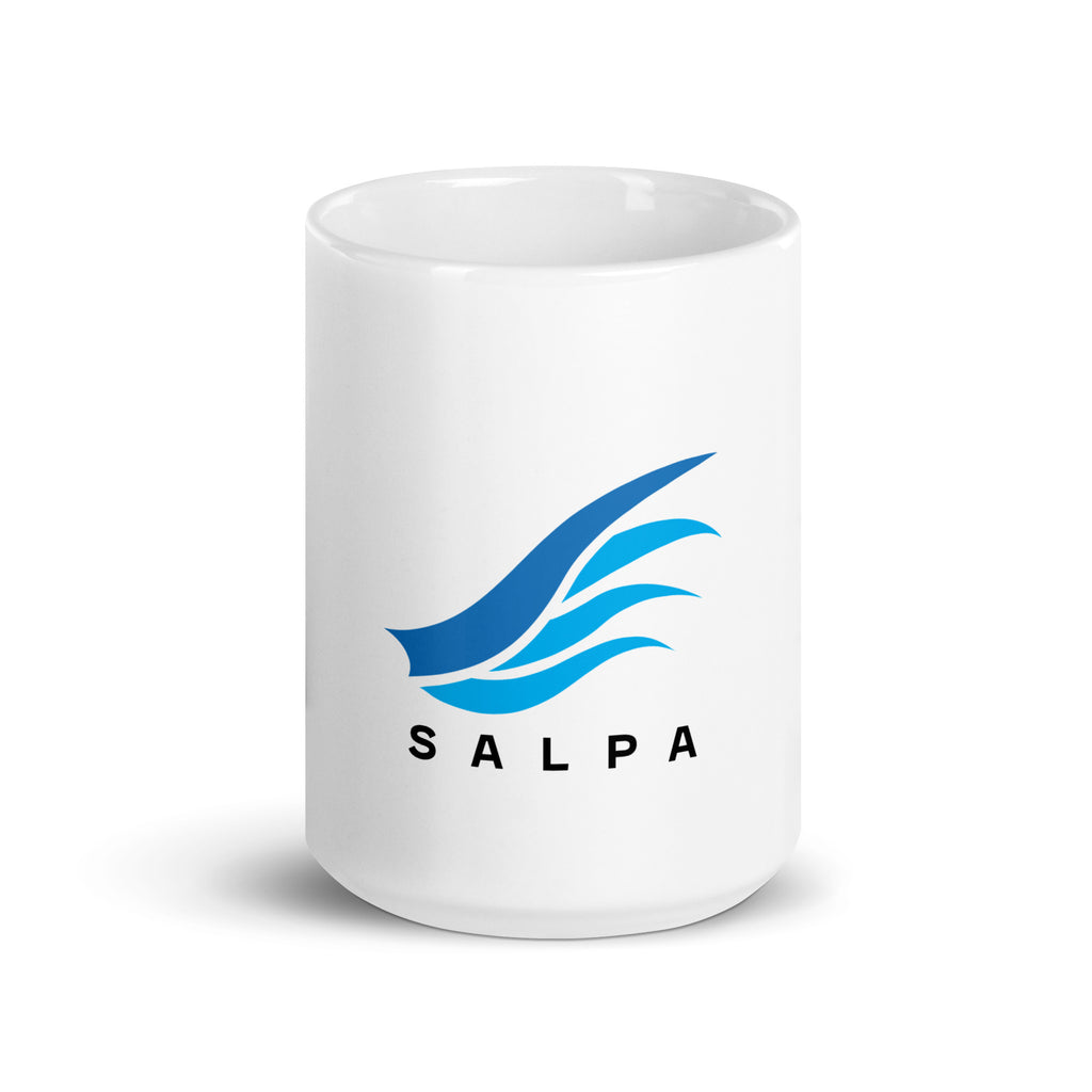 White glossy mug